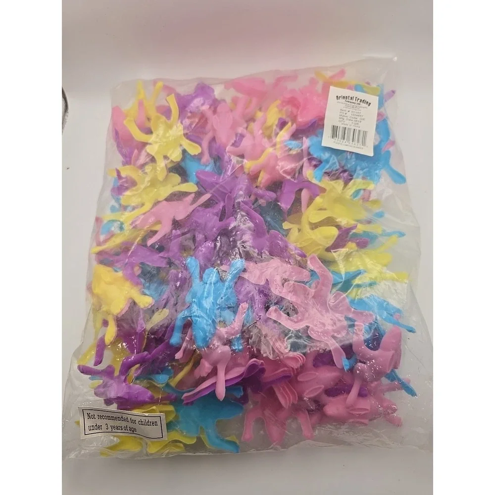 Plastic‎ Colorful Jumping Bunnies (12dz.) - New - Unused